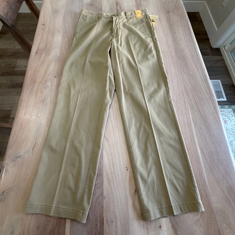 Tommy Bahama Curtis Khaki Pants Mens 32x33 Cotton Stretch Resort Slacks NEW NWT